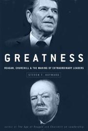 Cover of: Greatness: Reagan, Churchill, and the Making of Extraordinary Leaders