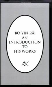 Cover of: Bo Yin Ra by Bo Yin Ra