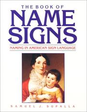 Cover of: The Book of Name Signs: Naming in American Sign Language