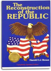 Cover of: The Reconstruction of the Republic