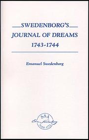 Cover of: Swedenborg's journal of dreams, 1743-1744