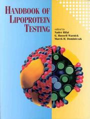 Cover of: Handbook of lipoprotein testing by edited by Nader Rifai, G. Russell Warnick, Marek H. Dominiczak.