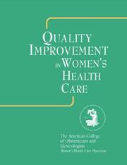 Cover of: Quality Improvement in Women's Health Care