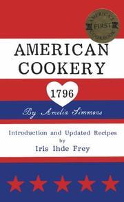 Cover of: American cookery, 1796