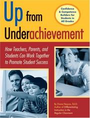 Cover of: Up from underachievement: how teachers, students, and parents can work together to promote student success