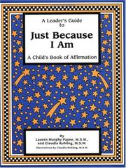 Cover of: A Leader's Guide to Just Because I Am: A Child's Book of Affirmation