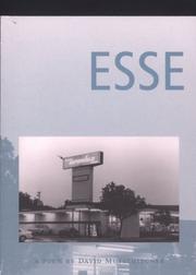 Cover of: Esse: a poem