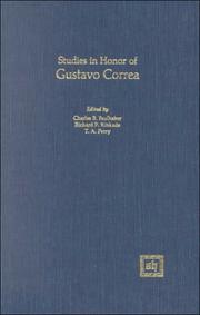 Cover of: Studies in honor of Gustavo Correa