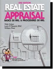 Cover of: Real Estate Appraisal Principles and Procedures(AQB Approved course)