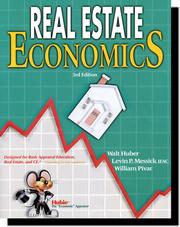 Cover of: Real estate economics