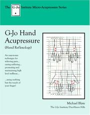 Cover of: G-Jo Hand Acupressure by Michael Blate