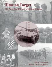 Cover of: Time on Target: The World War II Memoir of William R. Buster