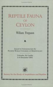 Cover of: Reptile Fauna of Ceylon