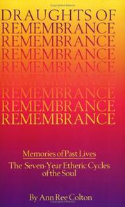 Cover of: Draughts of remembrance