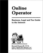 Cover of: Online operator by Bernard B. Kamoroff