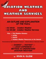 Cover of: Aviation Weather and Weather Services by Irvin N. Gleim