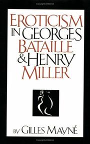 Cover of: Eroticism in Georges Bataille and Henry Miller