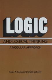 Cover of: Logic and Logical Thinking: A Modular Approach