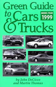 Cover of: Green Guide to Cars and Trucks Model Year 1999