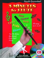 Cover of: 3 Minutes to Flute by David Harp