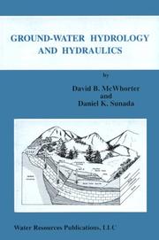 Cover of: Ground-Water Hydrology and Hydraulics by David B. McWhorter, Daniel K. Sunada