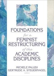 Cover of: Foundations for a feminist restructuring of the academic disciplines