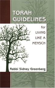 Cover of: Torah Guidelines for Living Like a Mensch | Sidney Greenberg