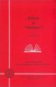 Cover of: Britain in "decline"?