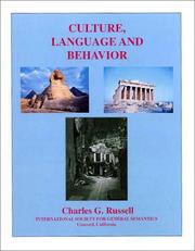 Cover of: Culture, language, and behavior by Charles G. Russell