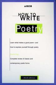 Cover of: How to Write Poetry (Third Edition) by Arco