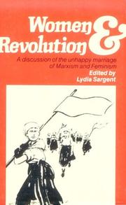 Cover of: WOMEN AND REVOLUTION (Black Rose Books; No. E18) by Lydia Sargent