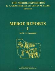 Cover of: The Meroe expedition: Meroe reports I