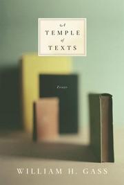 Cover of: A temple of texts by William H. Gass