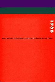 Cover of: 1988: selected poems and texts, nineteen seventy three-1988