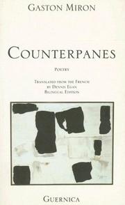 Cover of: Counterpanes: 50 (Essential Poets series)