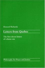 Cover of: Letters from Quebec by Howard Richards