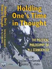 Cover of: Holding One's Time in Thought by 