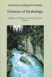 Cover of: Glossary of hydrology