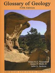Cover of: Glossary of Geology, 5th Edition by 