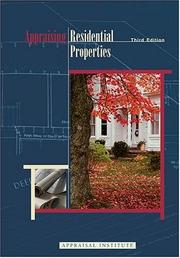 Cover of: Appraising Residential Properties, Third Edition