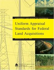 Cover of: Uniform Appraisal Standards for Federal Land Acquisitions | Interagency Land Acquisition Conference 2000
