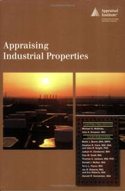 Cover of: Appraising industrial properties by contributing editors Michael D. McKinley, John A. Simpson ; contributors, Bodie J. Beard ... [et al.].