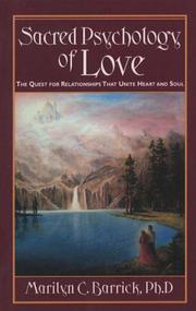 Cover of: Sacred psychology of love by Marilyn C. Barrick