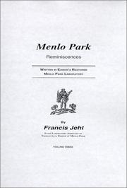 Menlo Park reminiscences by Francis Jehl