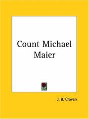 Cover of: Count Michael Maier by J. B. Craven