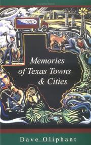 Cover of: Memories of Texas Towns & Cities by Dave Oliphant