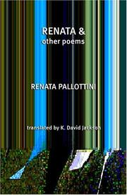 Cover of: Renata and Other Poems