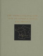 Cover of: The Middle Paleolithic site of Combe-Capelle Bas (France) by [edited by] Harold L. Dibble, Michel Lenoir.