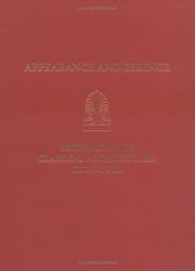 Cover of: Appearance and Essence: Refinements of Classical Architecture - Curvature : Proceedings of the Second Williams Symposium on Classical Architecture Held ... University of (University Museum Monograph)