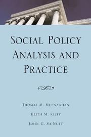 Cover of: Social Policy Analysis and Practice